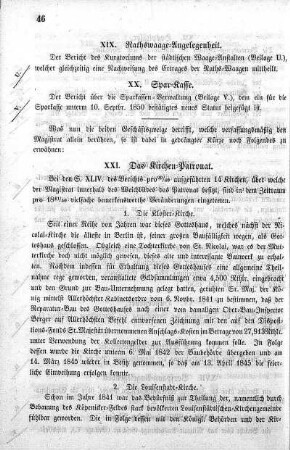 XXI. Das Kirchen-Patronat