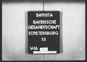 Schuldenwesen des Gesandten von Rechberg