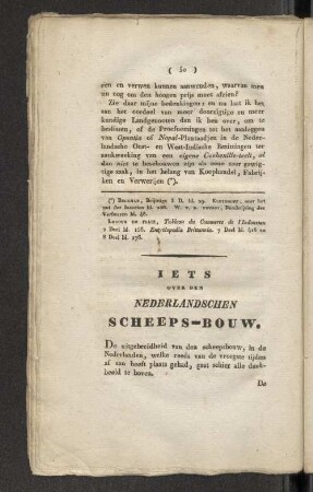 Iets over den Nederlandschen Scheeps-Bouw.