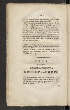 Iets over den Nederlandschen Scheeps-Bouw.
