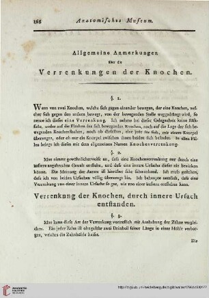 Allgemeine Anmerkungen über die Verrenkungen der Knochen