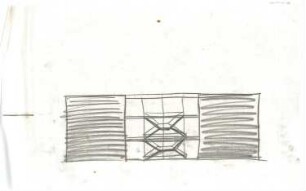 Schneider - Esleben, Paul; Düsseldorf, Rolandstr. 40; Rolandschule - Entwurf: Treppenhaus (Ansicht)