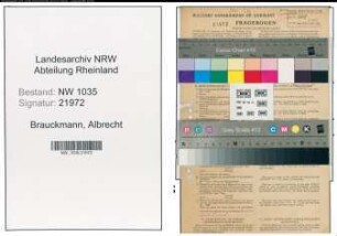 Entnazifizierung Albrecht Brauckmann , geb. 20.06.1898 (Schmied)