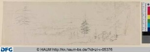Waldsaum mit Kühen