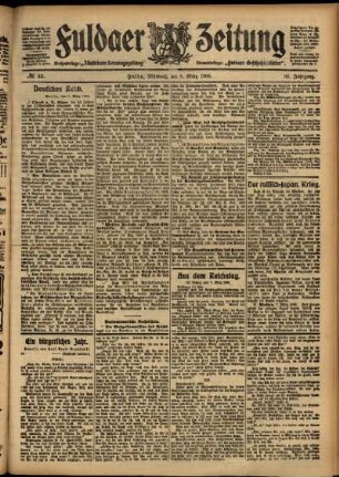 Ausgabe vom Mittwoch, den 08. März 1905.