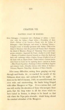 Chapter VII. Eastern coast of Borneo