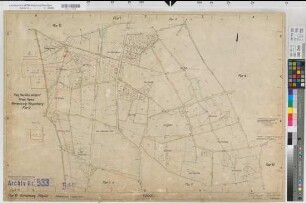 Dingden (Hamminkeln), Flurbereinigung Dingden, Bl.12 Zuteilungskarte Flur 12