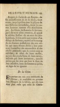 De la Chine.