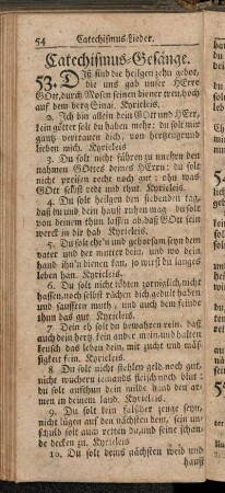 Catechismus-Lieder - Catechismus-Gesänge
