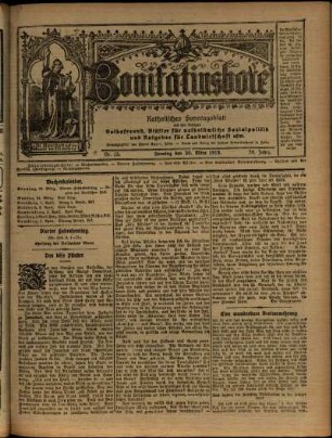 Ausgabe vom Sonntag, den 30. März 1919.