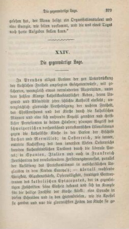 379-384 Die gegenwärtige Lage