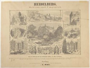 Schloss und Umgebung Heidelberg