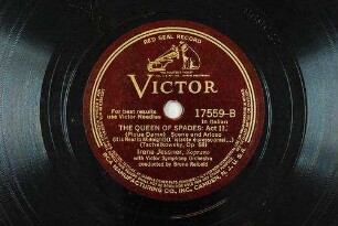 The queen of spades: act II : Scene and arioso (It's near to midnight); op. 68 / (Tschaikowsky)