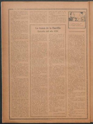 La toma de la Bastilla : Episodio del año 1789