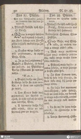 Ton 88. Psalm
