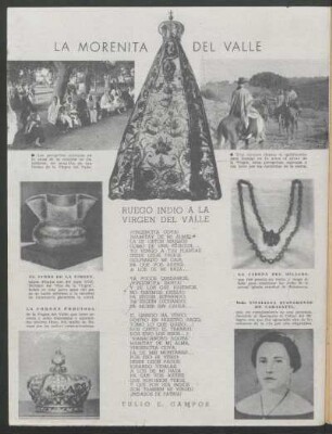 La Morenita del Valle : Ruego indio a la Virgen del Valle
