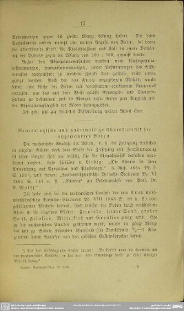 Mineralogische und anderweitige Charakteristik der angewandten Böden