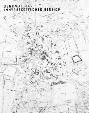 Halle (Saale), schematischer Stadtplan, Denkmalkarte