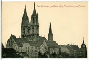 Meißen. Schlossberg mit Dom, Kurien und Bischofsschloss