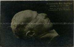 Die Totenmaske von Leo Jogiche