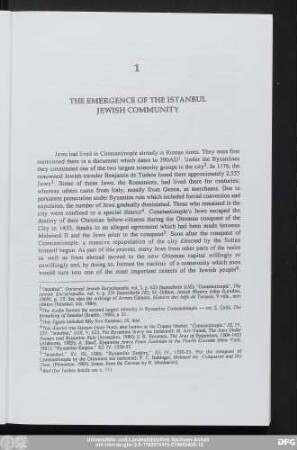 1 The Emergence Of The Istanbul Jewish Community
