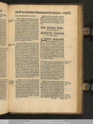 Am vierden Sontag nach Epiphanie. Epistel S. Pauli zu den Römern cap. 13.