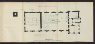 Grundriss des Maschinen- und Kesselhauses.
