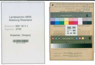 Entnazifizierung Vinzenz Kraemer , geb. 17.08.1916 (Polizeibeamter)