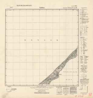 0989 Sarkau (4-cm-Karte) Meßtischblatt [alte Nr. 80}