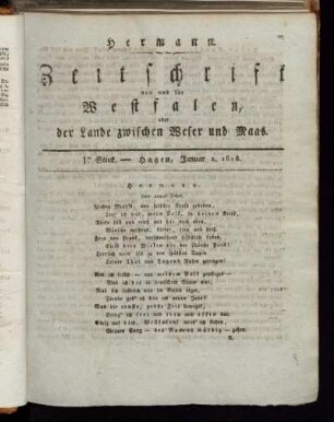 1es. Stück. - 20tes. Stück.