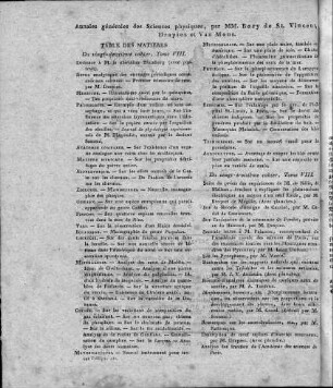 Annales générales des sciences physiques. - Bruxelles : Weissenbruch, 1819-1821