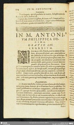 In M. Antonium Philippica Decima. Oratio LIII.