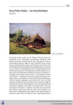 Ernst Peter Huber – ein Künstlerleben.
