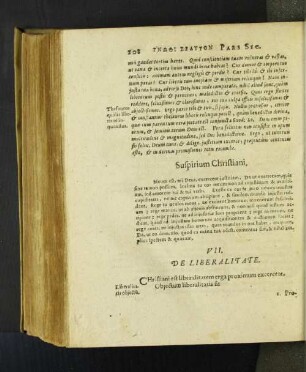 VII. De Liberalitate. [u. a.]