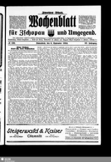 Wochenblatt für Zschopau und Umgegend : Zschopauer Tageblatt u. Anzeiger