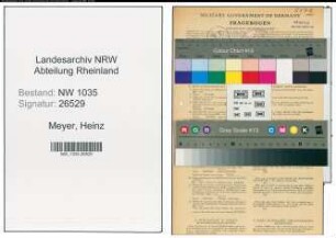 Entnazifizierung Heinz Meyer , geb. 07.06.1896 (Kaufmaennischer Angestellter)