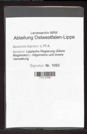 Unterstellung des Gutes Rothensiek unter die Jurisdiktion des Amtes Horn