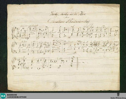 Heilig ist Gott der Herr - Don Mus.Ms. 2392 : V, pf; D