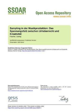 Sampling in der Musikproduktion: Das Spannungsfeld zwischen Urheberrecht und Kreativität