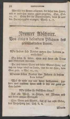 Neunter Abschnitt. Von einigen besonderen Pflichten des gesellschaftlichen Lebens