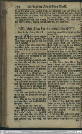 XIII. Am Tage der Heimsuchung Mariä