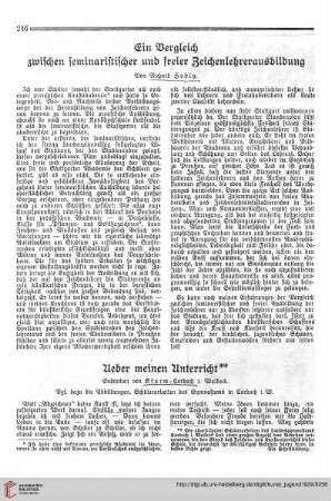 N.F. 9.1929 S.246-248: Ueber meinen Unterricht : Gedanken