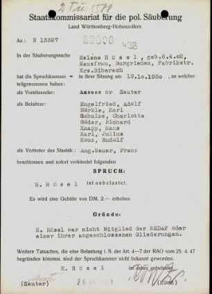 Rösel, Helene
