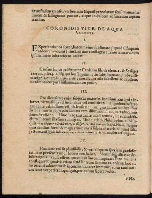 Coronidis Vice, De Aqua Ardente.