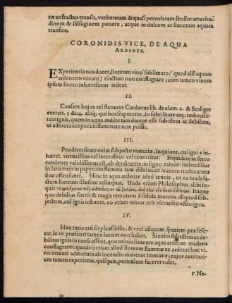 Coronidis Vice, De Aqua Ardente.