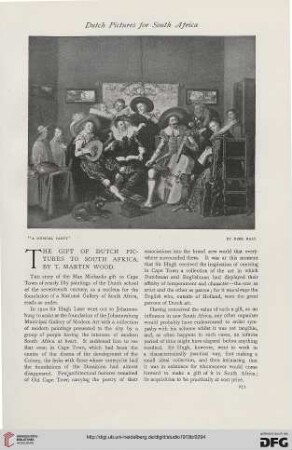 58: The gift of Dutch pictures to South Africa