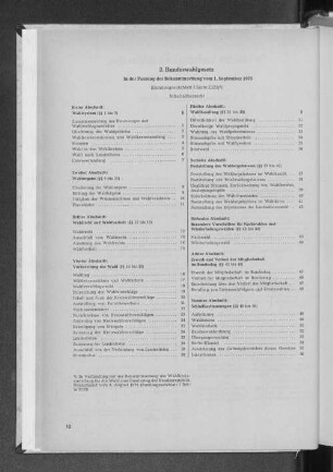 2. Bundeswahlgesetz in der Fassung der Bekanntmachung vom 1. September 1975