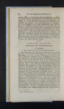 Zehntes Kapitel. Krankheiten der Geschlechtsorgane.