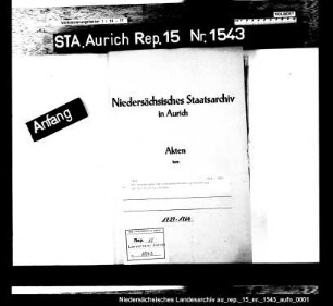 Die Genehmigung zum Scheibenschießen in Dornum und auf der Wirde bei Norden
