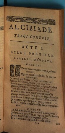 Le Theatre De Mr. Quinault. 1[,3], Le Feint Alcibiade : Tragi-Comedie